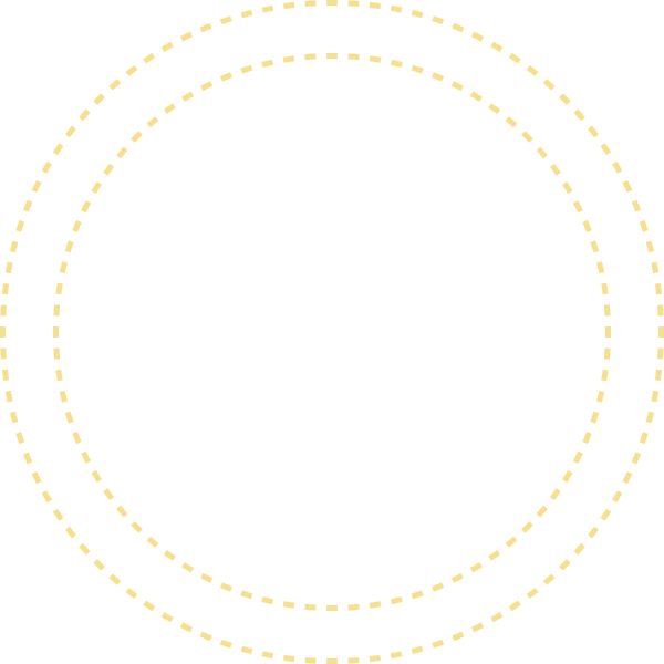 a black circle with yellow lines